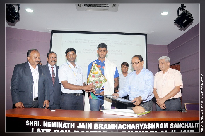 Felicitation of Olympic bronze medalist Mr. Dattu Bhoknal
